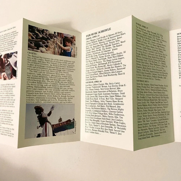 Vintage  New Orleans Shoneys Inn Audubon Zoo and Jazz Festival Brochures - Picture 16 of 16